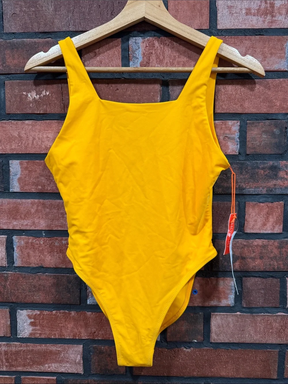 Bright Yellow One-Piece Swimsuit